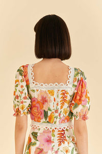 Blouse Macaw Bloom - Orange