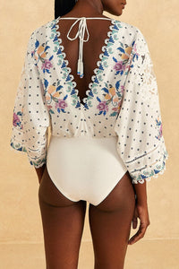 MEDIA OFF LINE_Body Romantic bandanas - Blanc