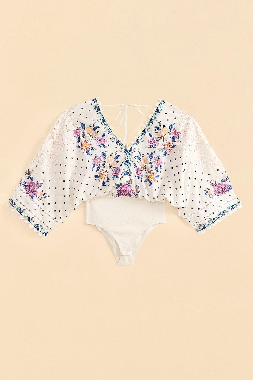 MEDIA OFF LINE_Body Romantic bandanas - Blanc