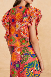 Blouse Summer Sun Coral - Rose