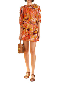 Jungle Panther short skirt - Orange
