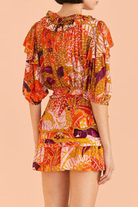 Jungle Panther short skirt - Orange