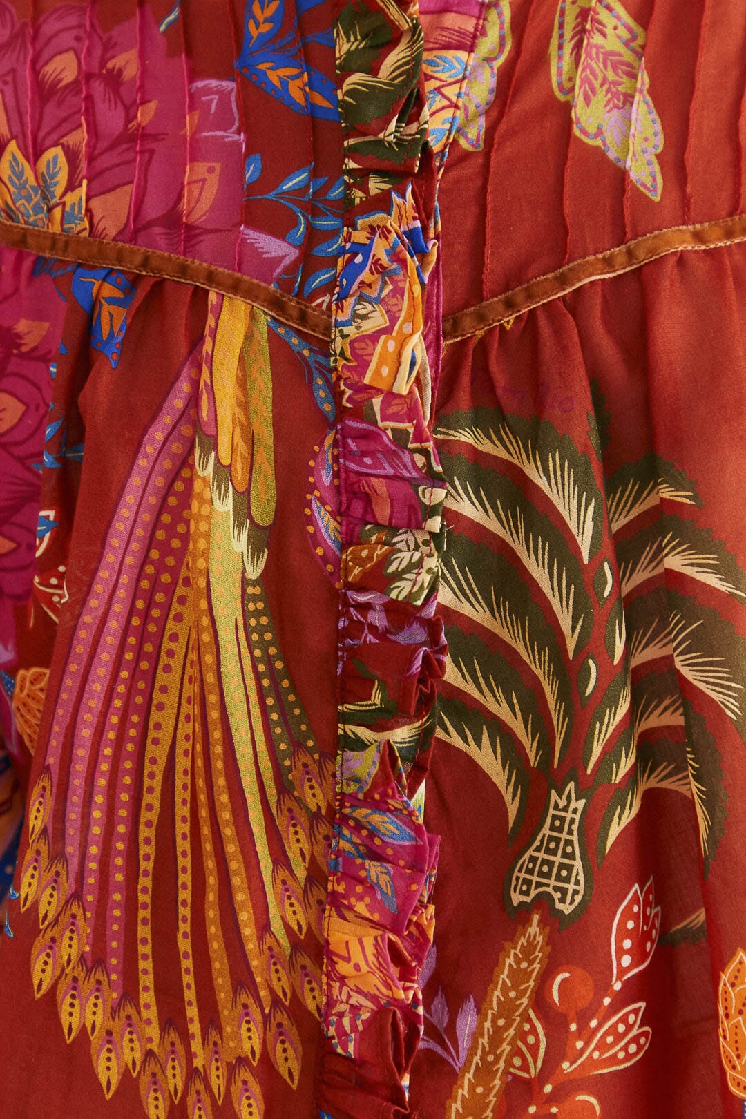 Blouse Mystic bush - Rouge