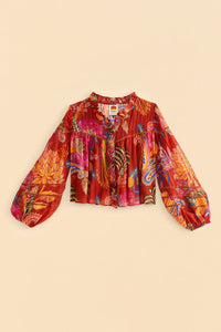 Blouse Mystic bush - Rouge