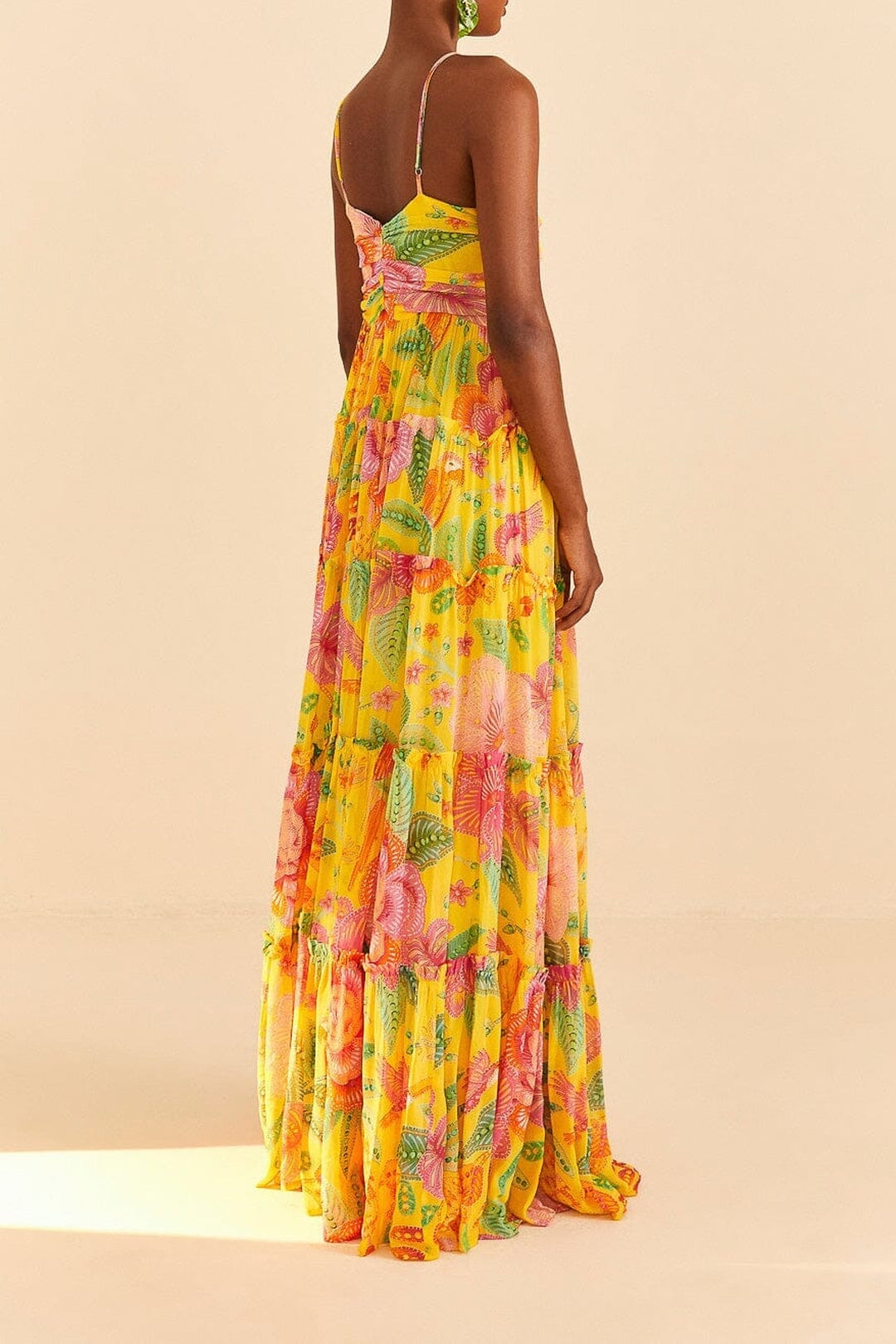 MEDIA OFF LINE_Macaw Bloom Maxi Dress - Yellow