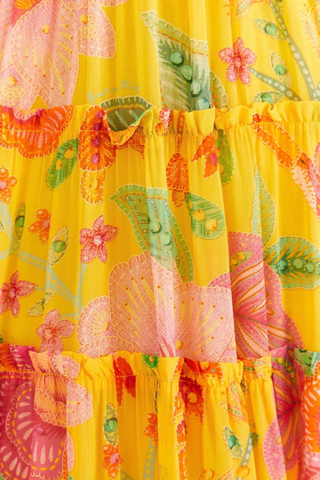 MEDIA OFF LINE_Macaw Bloom Maxi Dress - Yellow