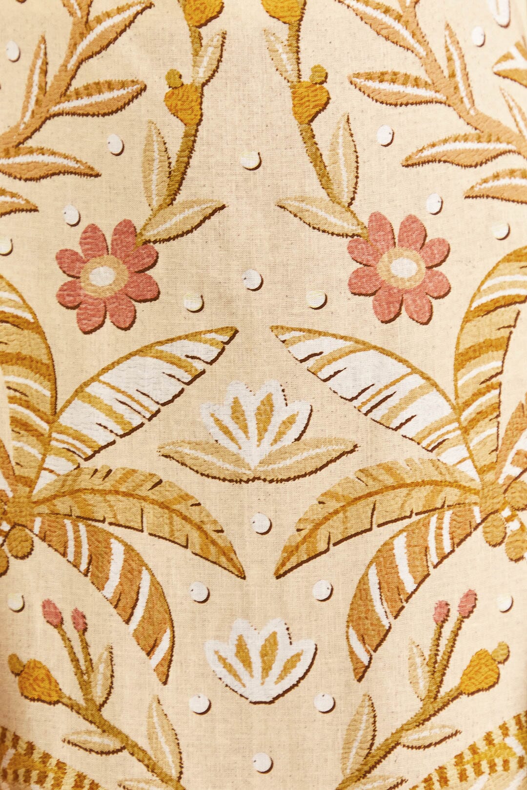 Robe longue Jungle Chic Sand en lin - Jaune