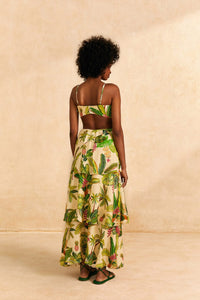 Robe longue Fruit Forest Sand en lin - Beige