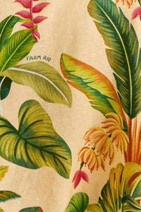 Robe longue Fruit Forest Sand en lin - Beige