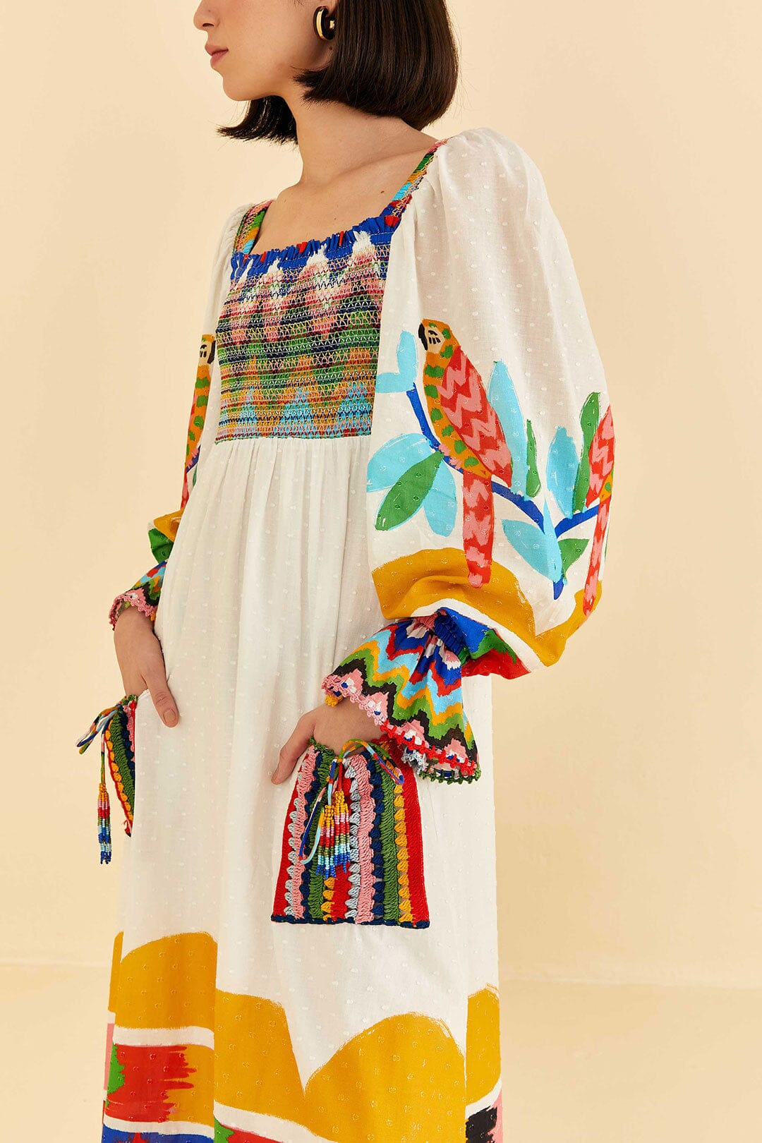 Robe longue Colorful Forest - Multicolore