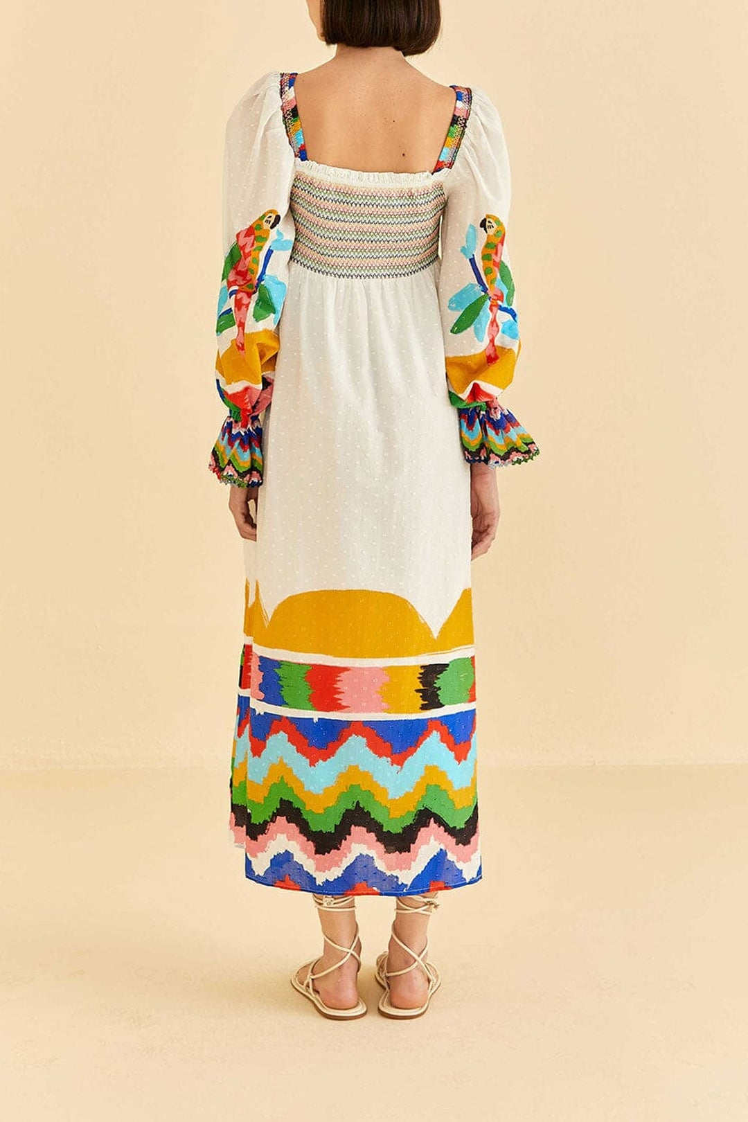 Robe longue Colorful Forest - Multicolore