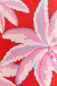 MEDIA OFF LINE_Robe longue Coconut Tree en maille - Rouge