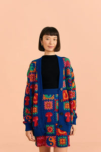 NEW_Multi Icons Crochet Draw Jupes & Shorts - Multi Icons Crochet Draw