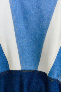 Veste en denim ajourée - Bleu