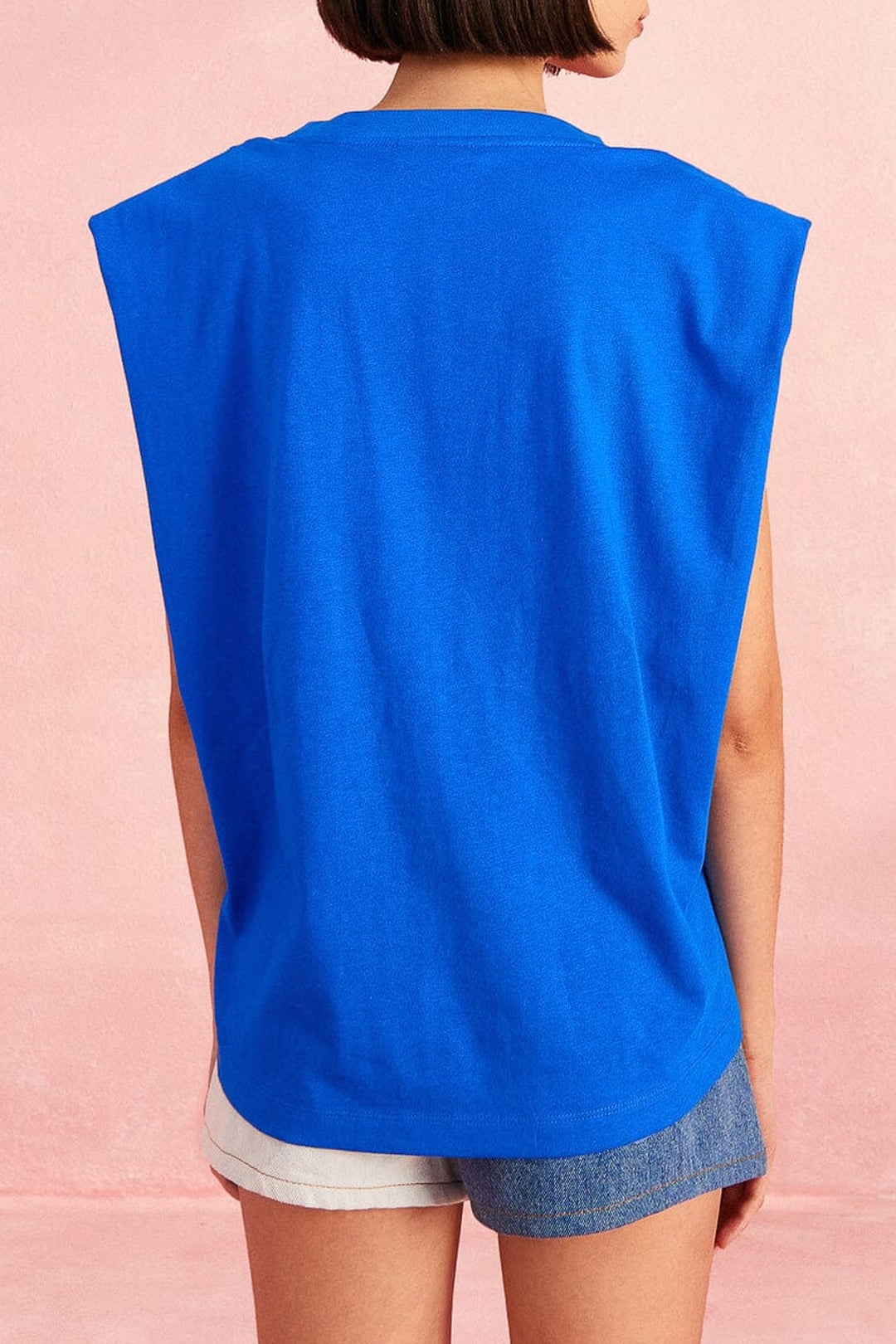 T-shirt Kissed By The Sun en coton - Bleu