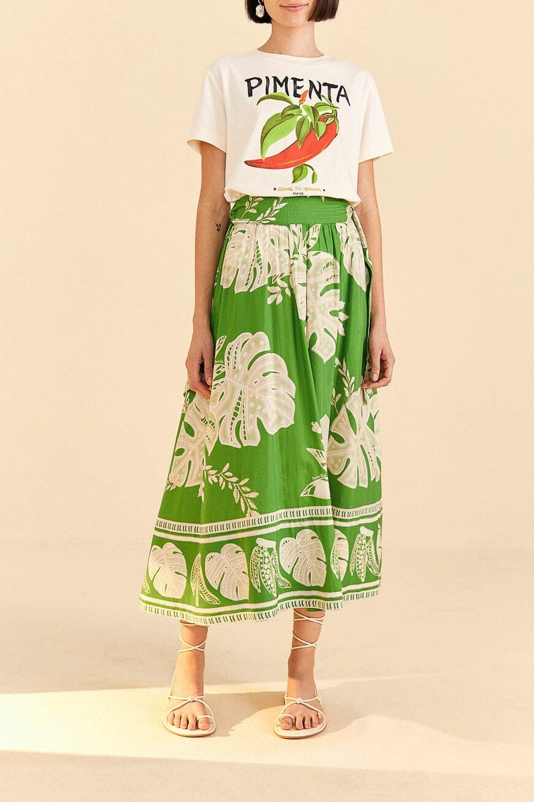 T-shirt Peppers en coton - Blanc