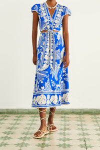 NEW_Lace Bananas Navy Blue Robes midi - Lace Bananas Navy Blue