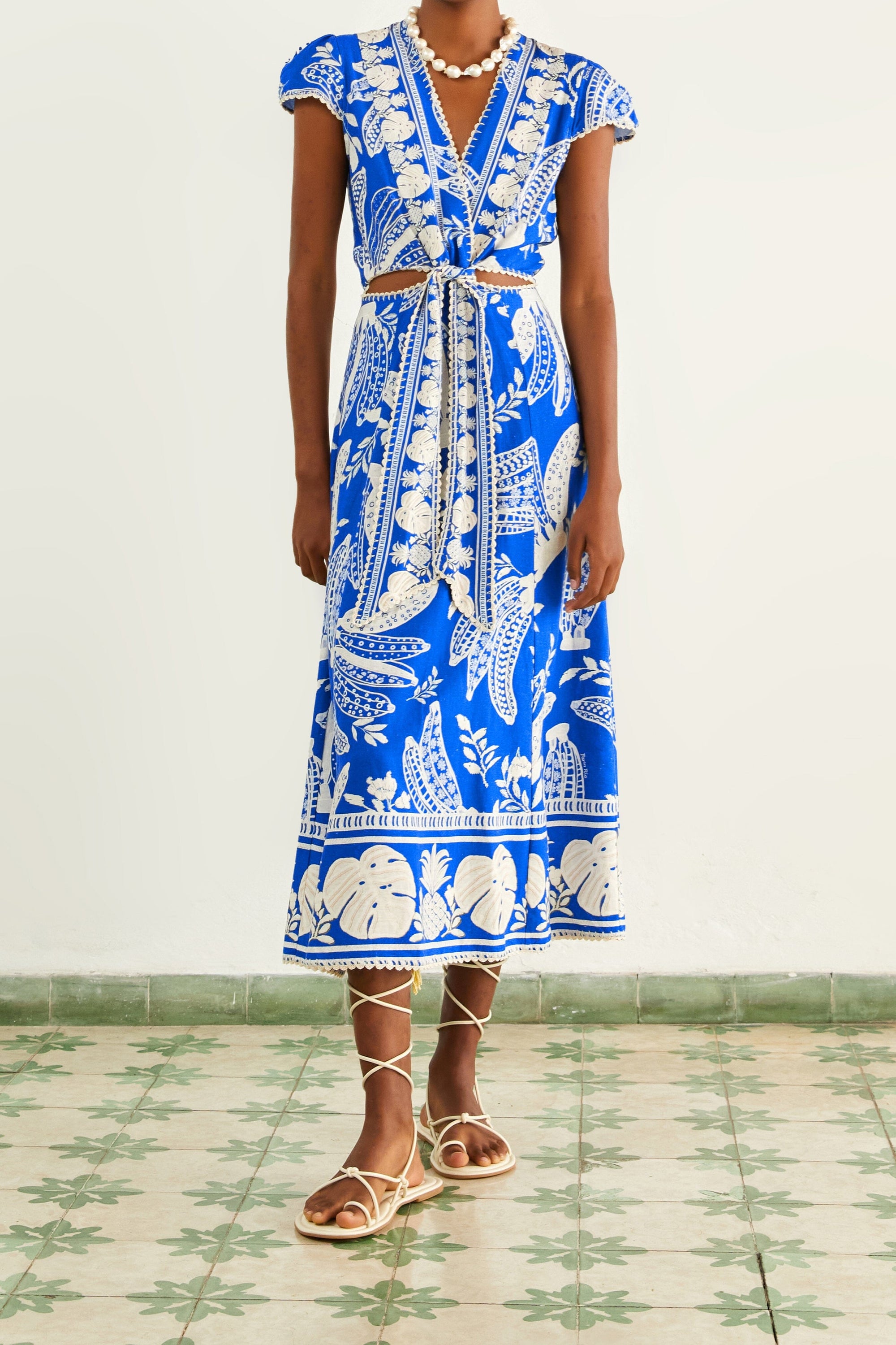 NEW_Lace Bananas Navy Blue Robes midi - Lace Bananas Navy Blue