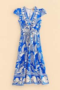 NEW_Lace Bananas Navy Blue Robes midi - Lace Bananas Navy Blue