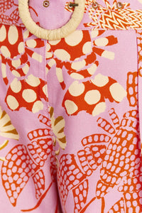 MEDIA OFF LINE_Short à motif homards en coton - Rose