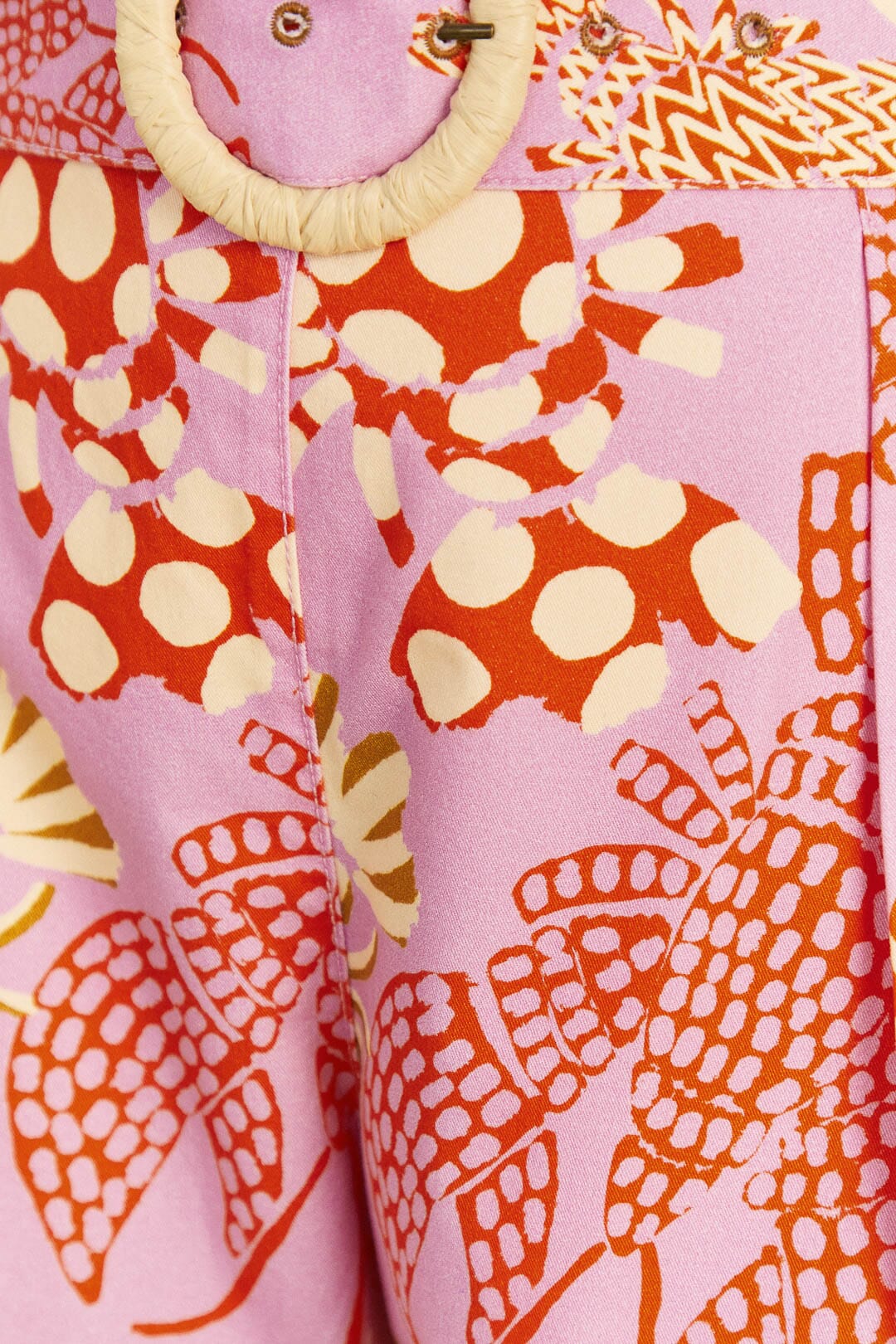 MEDIA OFF LINE_Short à motif homards en coton - Rose