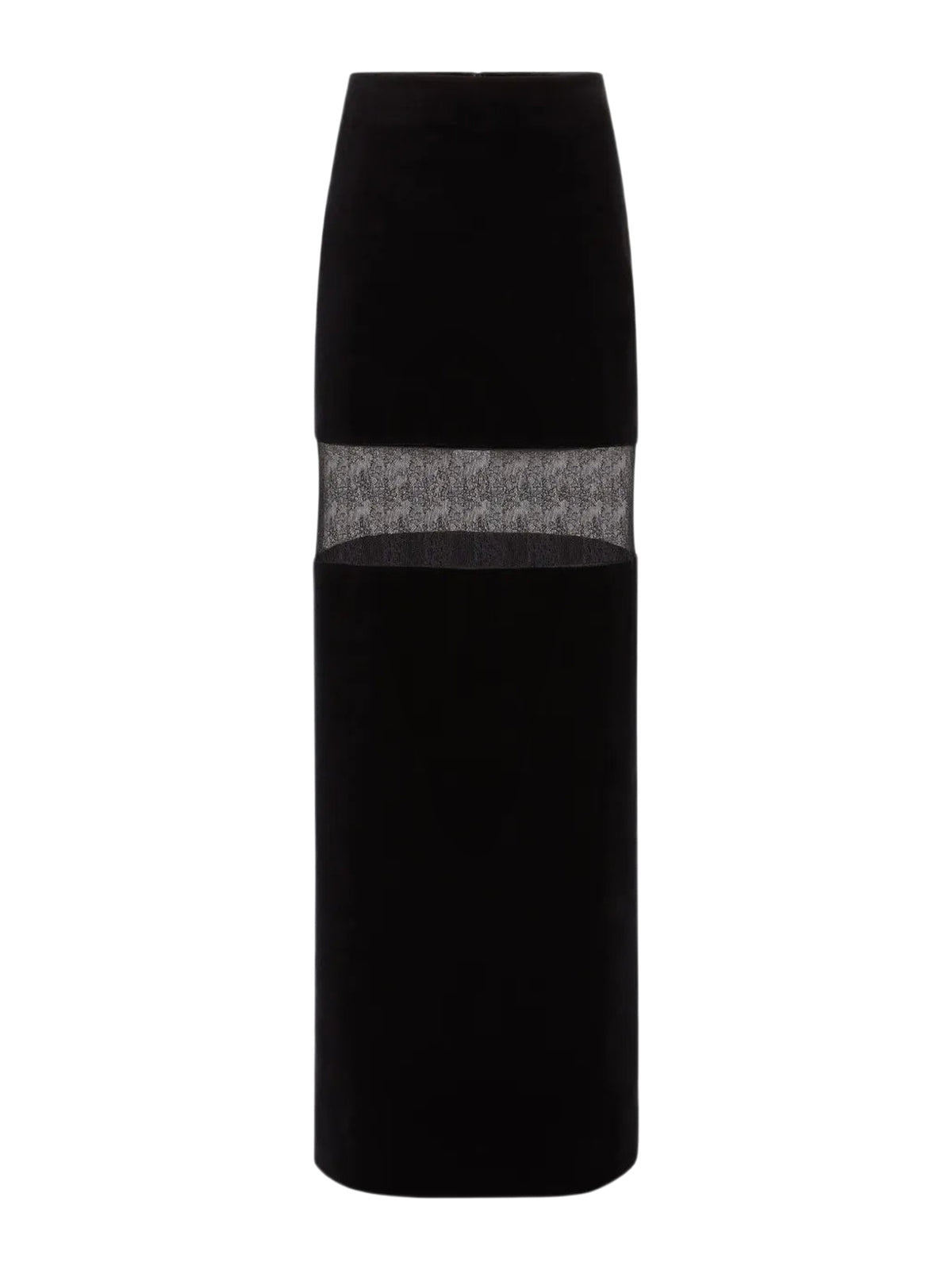 Long velvet skirt - Black