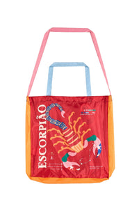 Sac imprimé signe du zodiaque Scorpion - Rouge