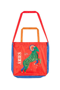Printed bag zodiac sign Aries - Red