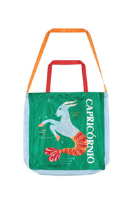 Zodiac sign Capricorn printed bag - Green