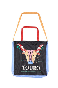 Taurus zodiac sign printed bag - Black