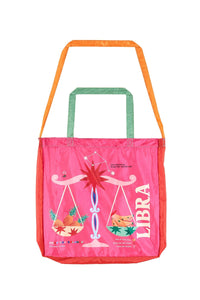 Sac imprimé signe du zodiaque Balance - Rose