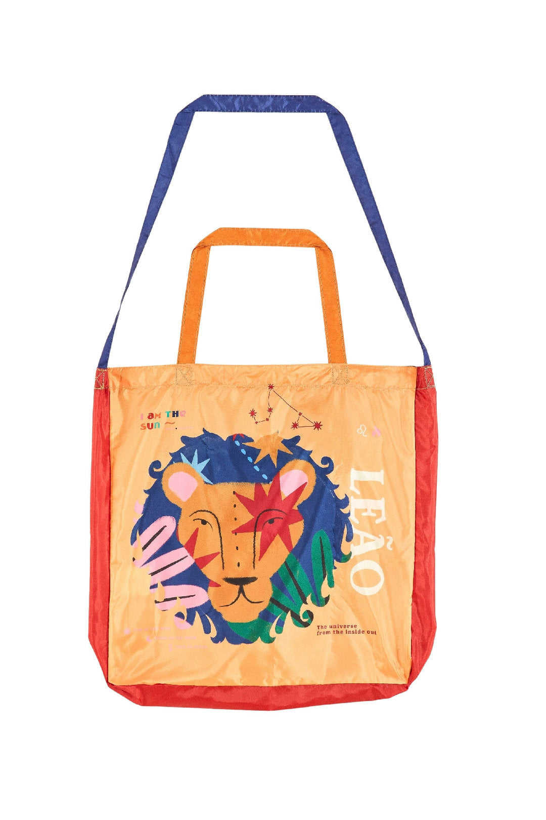 Sac imprimé signe du zodiaque Lion - Orange