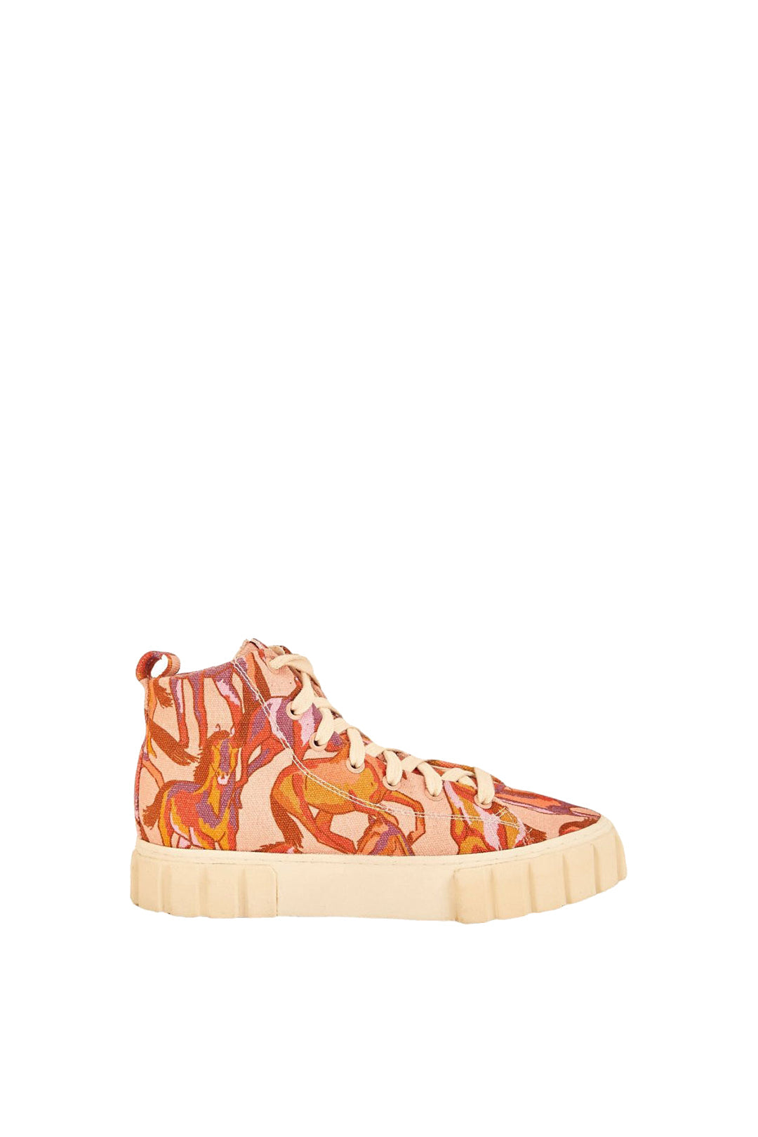 MEDIA OFF LINE_Basket flats Sauvage in cotton - Pink