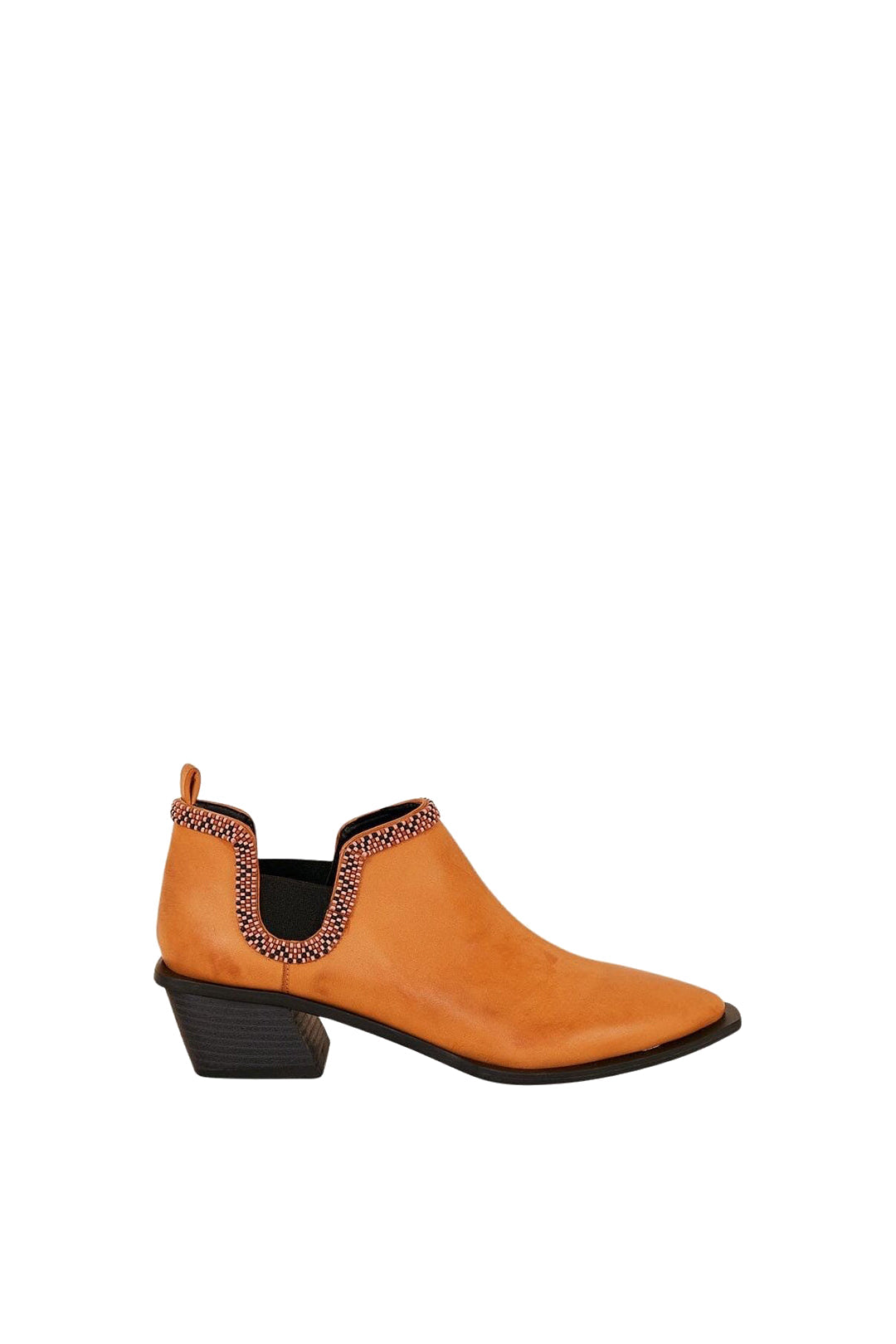 Low boots with heels - Orange