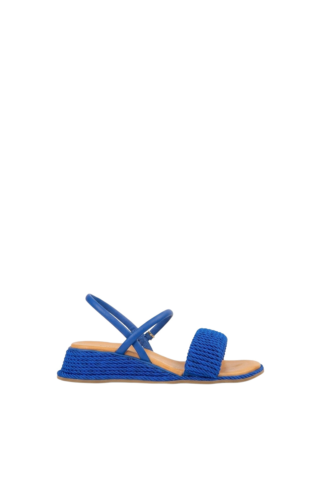 Cotton wedge espadrilles - Blue