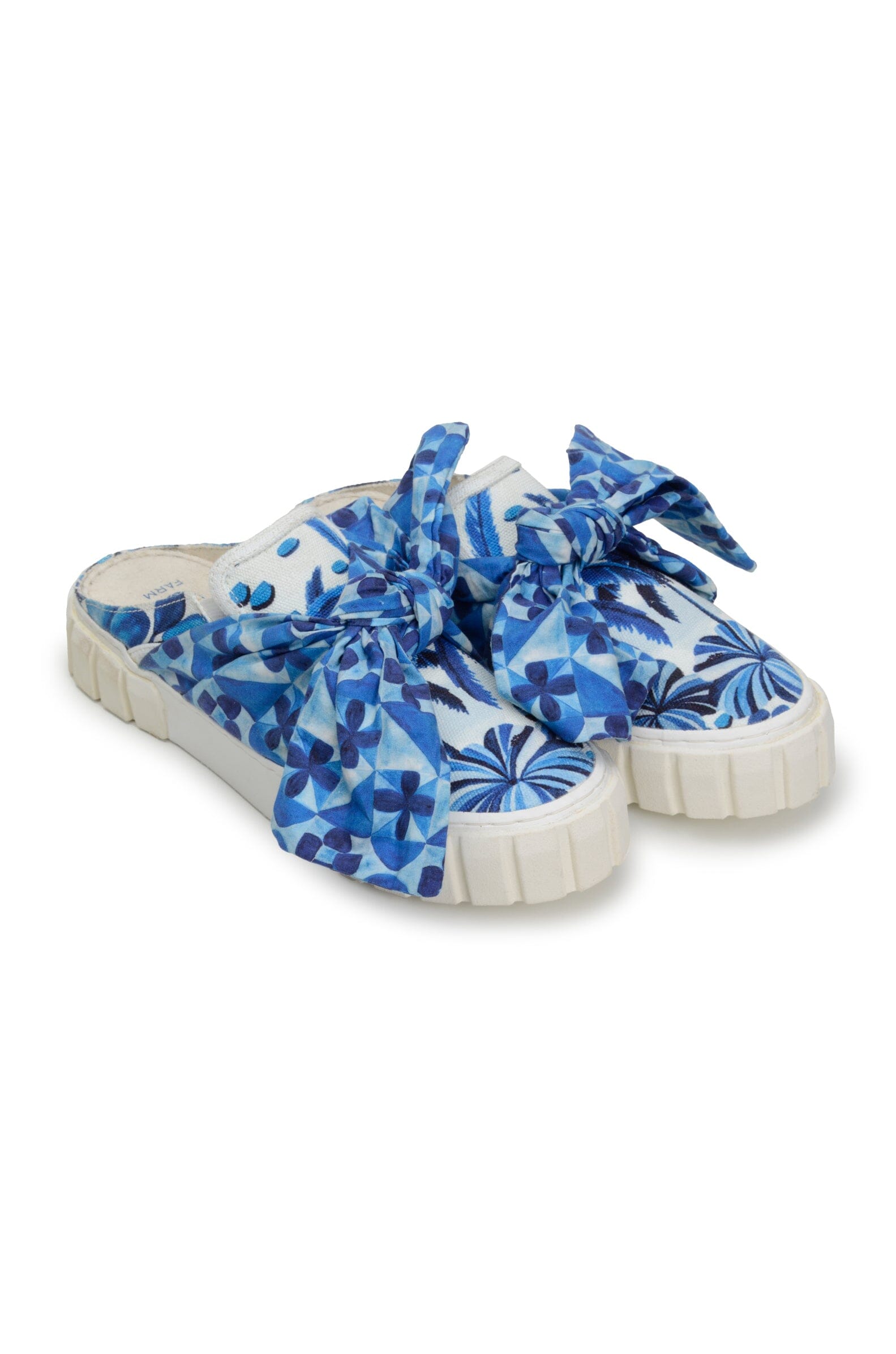 Mules Sweat Rio à nœud en coton - Bleu