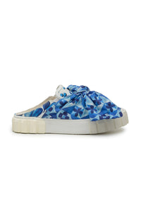 Mules Sweat Rio à nœud en coton - Bleu