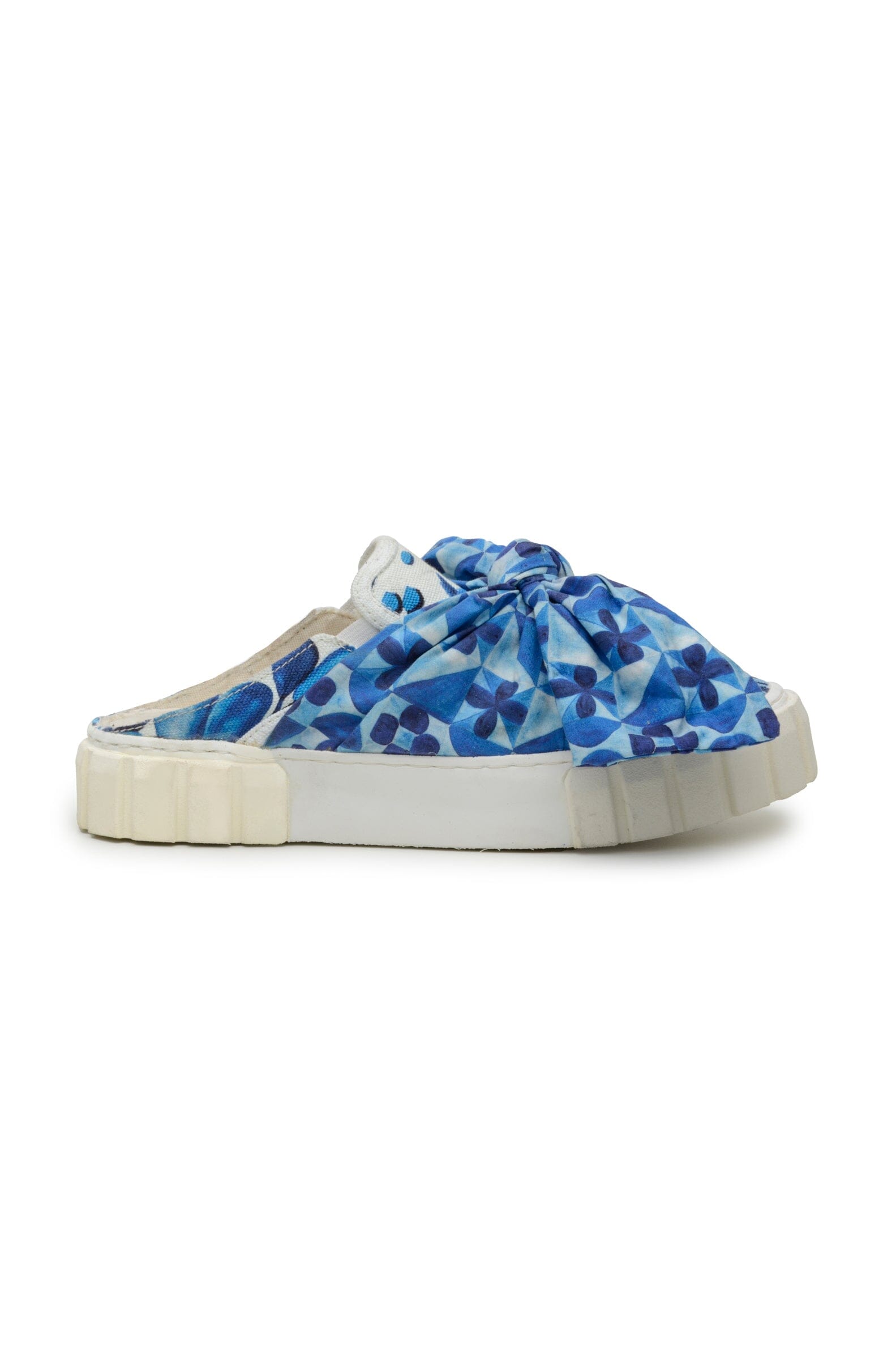 Mules Sweat Rio à nœud en coton - Bleu