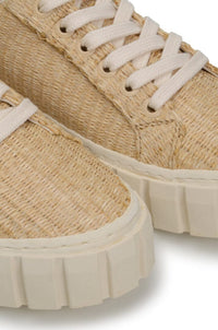 Straw trainers - Beige