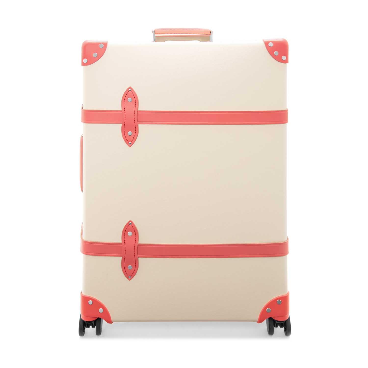 Grand bagage de soute Centenary 4 roues - Ivoire & Flamant rose & Chrome