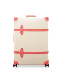 Grande valise soute Centenary 4 roues - Ivoire & Rose & Chrome