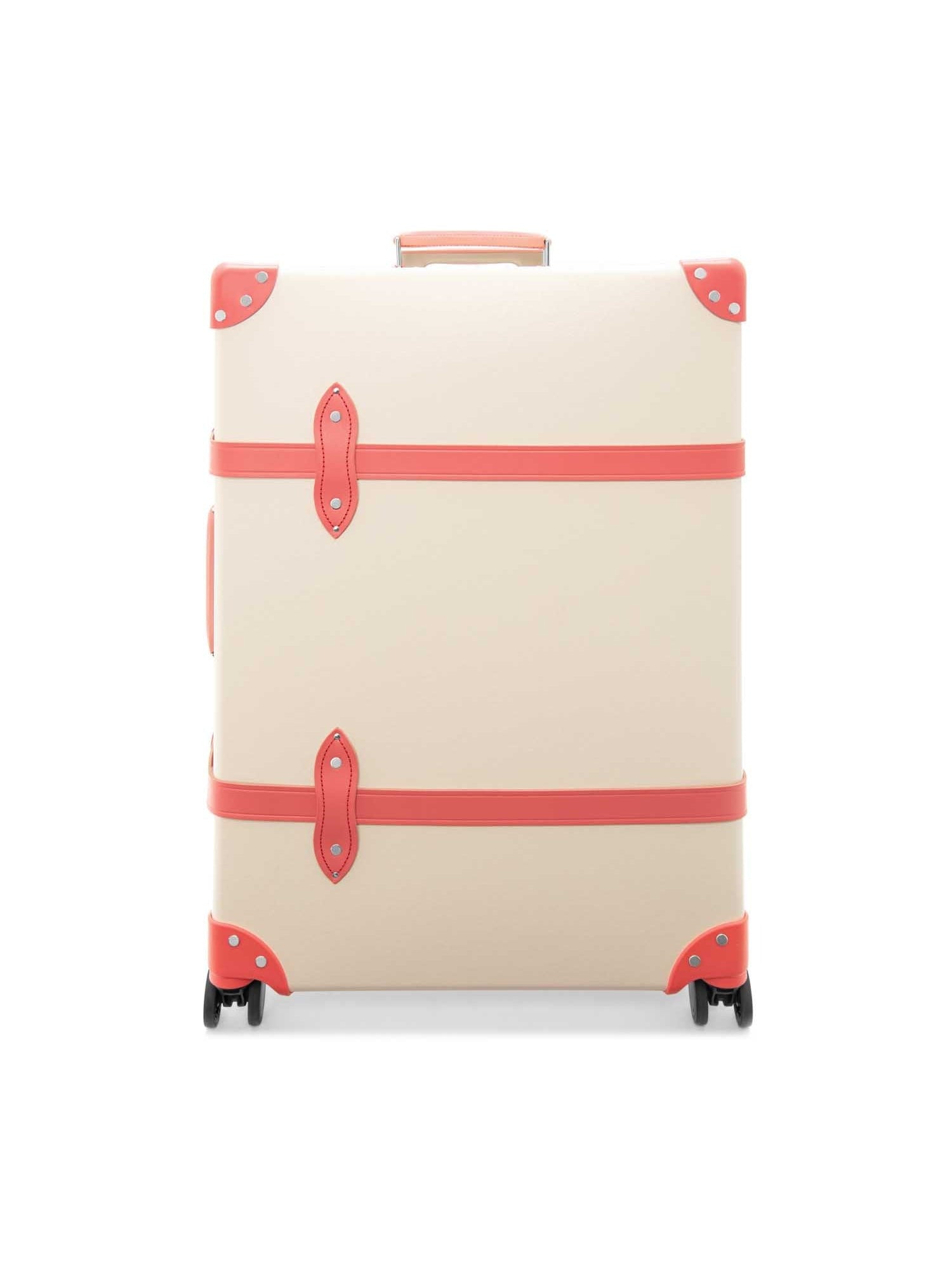 Grande valise soute Centenary 4 roues - Ivoire & Rose & Chrome