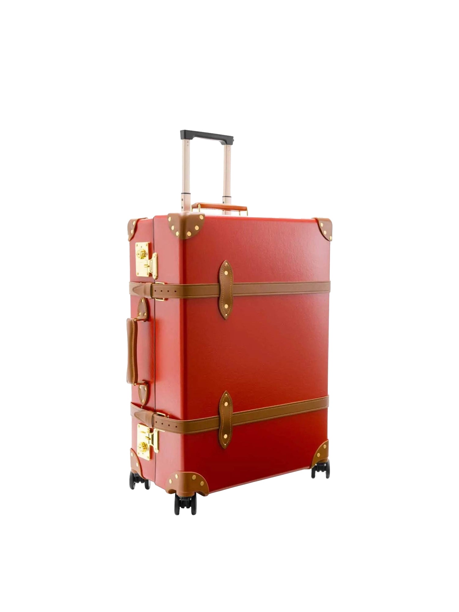 Grande valise soute Centenary 4 roues - Rouge & Caramel & Or