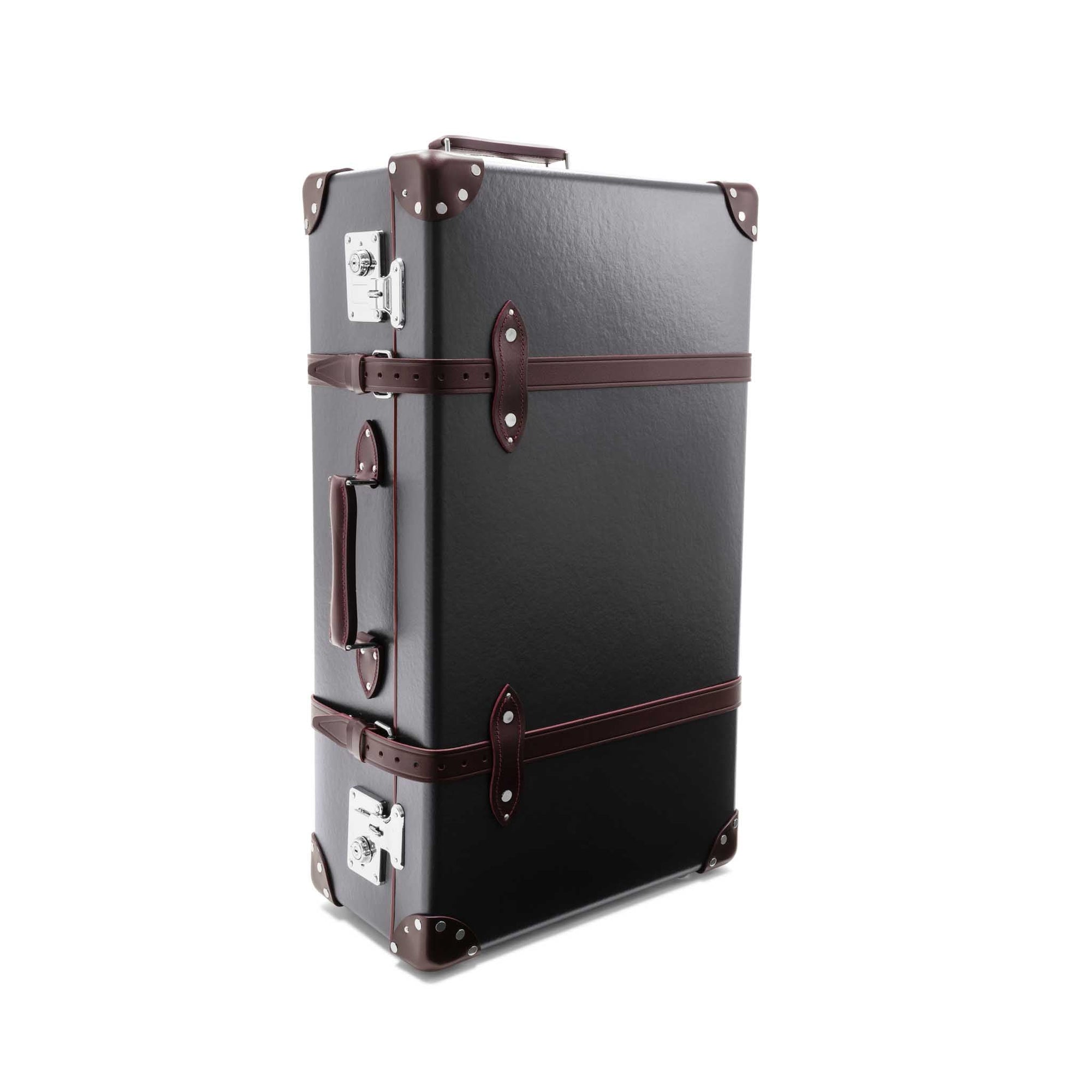 Grand bagage de soute Centenary 2 roues - Marron & Bordeaux & Chrome