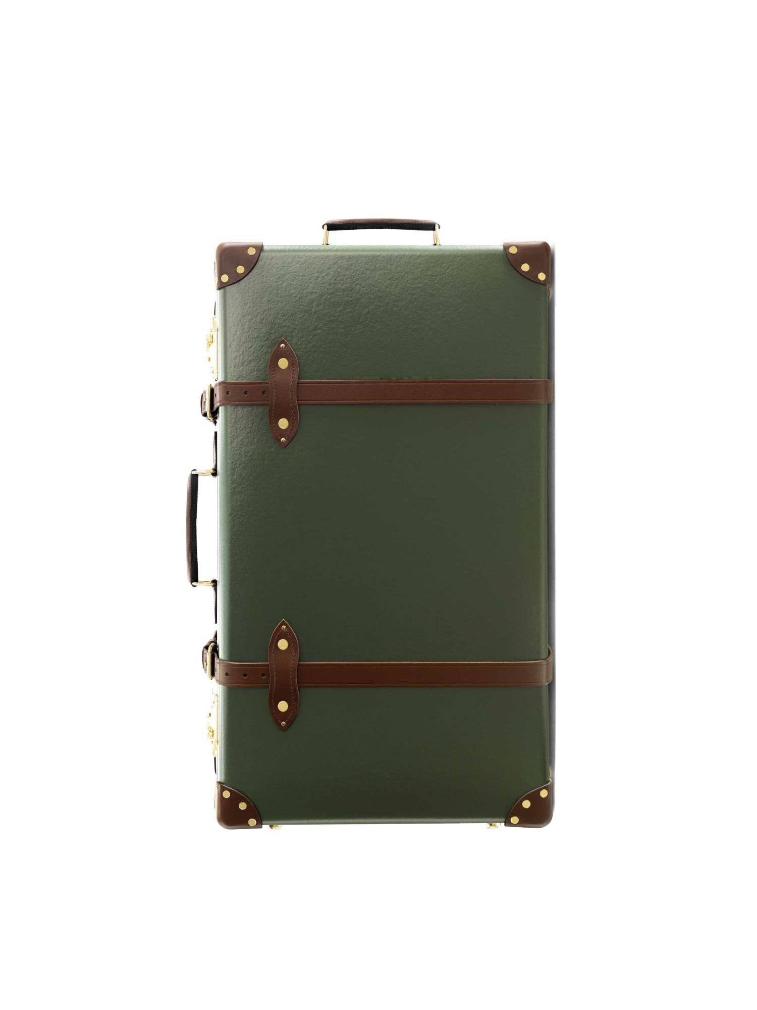 Grande valise soute Centenary 2 roues - Vert & Marron & Or