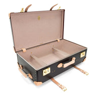 Grand bagage de soute Safari 2 roues - Marron & Naturel & Or