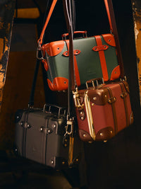 Sac à bandoulière Micro Case Crafted - Leaf & Orange & Chrome
