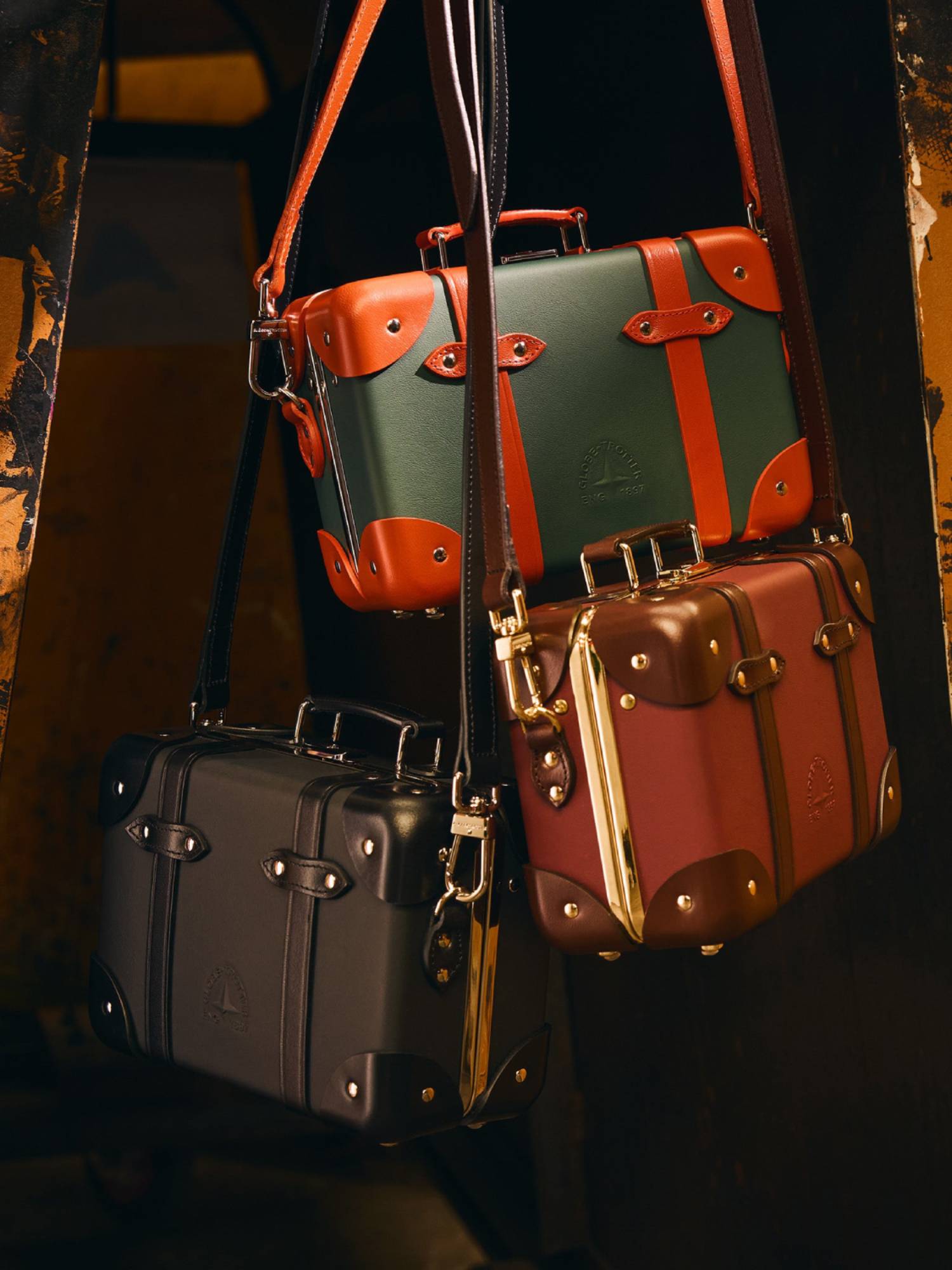 Sac à bandoulière Micro Case Crafted - Leaf & Orange & Chrome