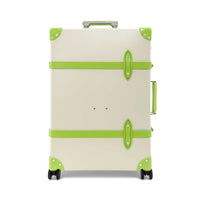 Grand bagage de soute Centenary 4 roues - Ivoire & Vert perroquet & Chrome