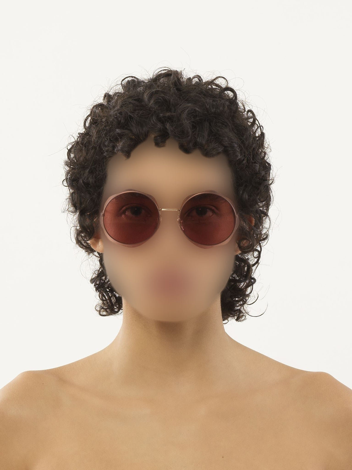 BASEPLUS_Gold & Burgundy SUNGLASSES - Gold & Burgundy